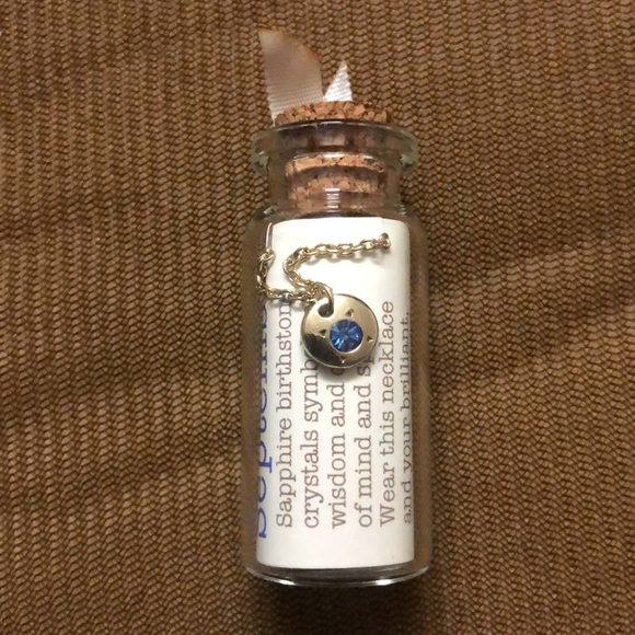 ❤️ 3/$20 ❤️ NWT Sapphire Birthstone Necklace - Picture 2 of 2